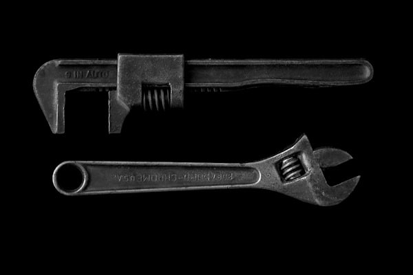Professional plumbing wrenches and tools